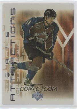 2001-02 Upper Deck - Gate Attractions #GA 9 - Peter Forsberg [EX to NM]