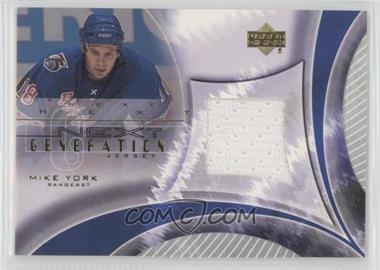 2001-02 Upper Deck - Next Generation Jerseys #NG-MY - Mike York