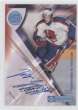 2001-02 Upper Deck CHL Prospects Game Used Edition - Signatures of Tradition #A-JS - Jason Spezza