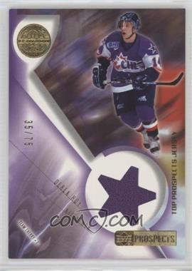 2001-02 Upper Deck CHL Prospects Game Used Edition - Top Prospects Jerseys - Gold #J-DR - Derek Roy /75