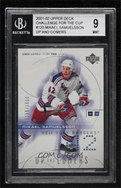2001-02 Upper Deck Challenge for the Cup - [Base] #120 - Mikael Samuelsson /1000 [BGS 9 MINT]