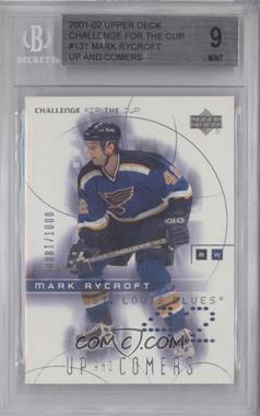 2001-02 Upper Deck Challenge for the Cup - [Base] #131 - Mark Rycroft /1000 [BGS 9 MINT]