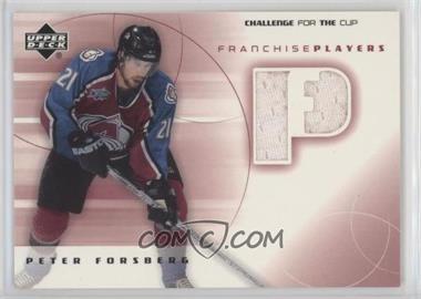 2001-02 Upper Deck Challenge for the Cup - Franchise Players #FP-PF - Peter Forsberg