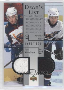 2001-02 Upper Deck Honor Roll - [Base] #100 - Jaromir Jagr, Ilya Kovalchuk /1000