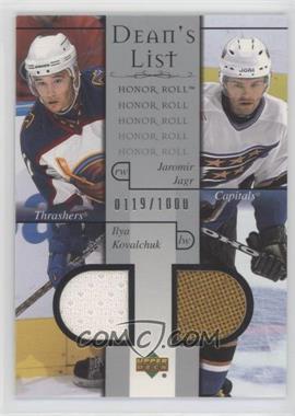 2001-02 Upper Deck Honor Roll - [Base] #100 - Jaromir Jagr, Ilya Kovalchuk /1000