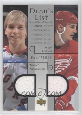 2001-02 Upper Deck Honor Roll - [Base] #95 - Mikael Samuelsson, Sergei Fedorov /1000