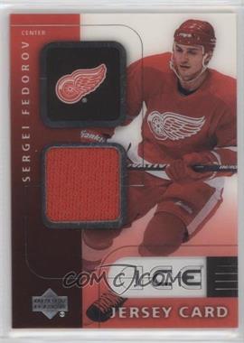 2001-02 Upper Deck Ice - Jersey Cards #J-SF - Sergei Fedorov