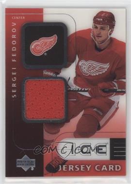 2001-02 Upper Deck Ice - Jersey Cards #J-SF - Sergei Fedorov