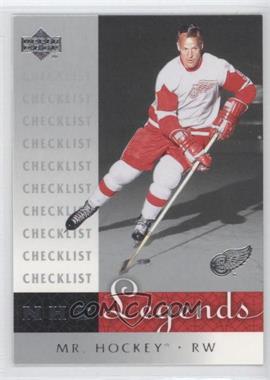 2001-02 Upper Deck Legends - [Base] #99 - Gordie Howe