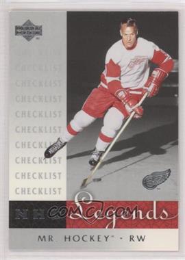 2001-02 Upper Deck Legends - [Base] #99 - Gordie Howe