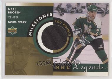 2001-02 Upper Deck Legends - Milestones Jerseys #M-NB - Neal Broten