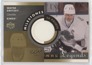 2001-02 Upper Deck Legends - Milestones Jerseys #M-WG - Wayne Gretzky