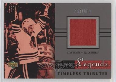 2001-02 Upper Deck Legends - Timeless Tributes Jerseys - Platinum #TT-SM - Stan Mikita /100