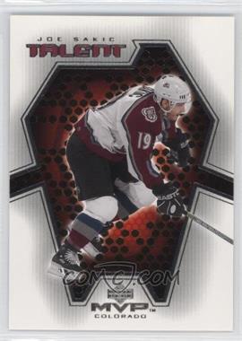 2001-02 Upper Deck MVP - MVP Talent #MT2 - Joe Sakic