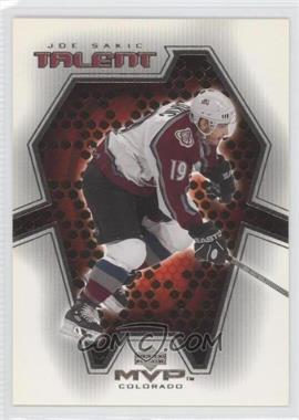 2001-02 Upper Deck MVP - MVP Talent #MT2 - Joe Sakic