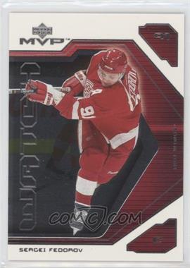 2001-02 Upper Deck MVP - MVP Watch #MW5 - Sergei Fedorov