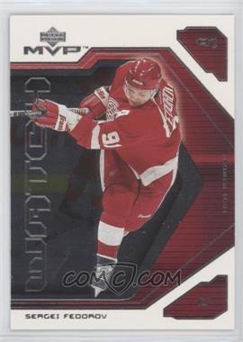 2001-02 Upper Deck MVP - MVP Watch #MW5 - Sergei Fedorov