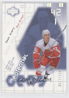 2001-02 Upper Deck Mask Collection - [Base] #143 - Sean Avery /1500
