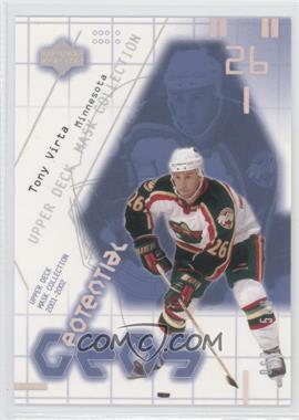 2001-02 Upper Deck Mask Collection - [Base] #149 - Tony Virta /1500