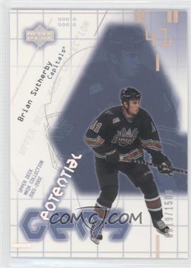 2001-02 Upper Deck Mask Collection - [Base] #170 - Brian Sutherby /1500