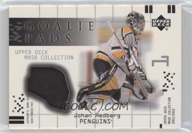 2001-02 Upper Deck Mask Collection - Goalie Pads #GP-JH - Johan Hedberg