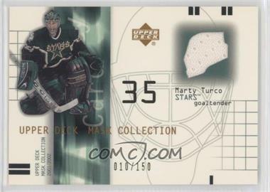 2001-02 Upper Deck Mask Collection - Jersey #J-MT - Marty Turco /150