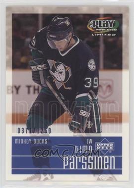 2001-02 Upper Deck Play Makers Limited - [Base] #101 - Timo Parssinen /1250