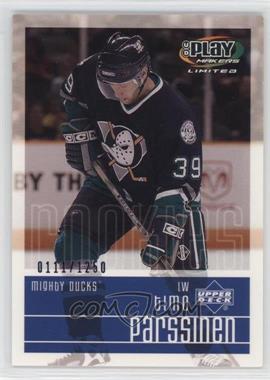 2001-02 Upper Deck Play Makers Limited - [Base] #101 - Timo Parssinen /1250