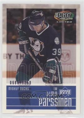 2001-02 Upper Deck Play Makers Limited - [Base] #101 - Timo Parssinen /1250