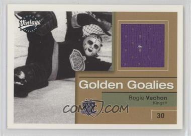 2001-02 Upper Deck Vintage - Golden Goalies #GG-RV - Rogie Vachon