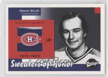 2001-02 Upper Deck Vintage - Sweaters of Honor #SH-SS - Steve Shutt