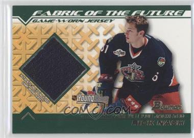 2002-03 Bowman YoungStars - Fabric of the Future #FFJ-RN - Rick Nash