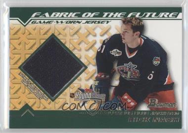 2002-03 Bowman YoungStars - Fabric of the Future #FFJ-RN - Rick Nash