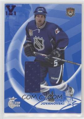 2002-03 In the Game Be A Player All-Star Edition - All-Star Game-Used Jerseys - ITG Vault Purple #AS-38 - Ed Jovanovski /1