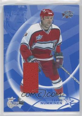 2002-03 In the Game Be A Player All-Star Edition - All-Star Game-Used Jerseys #AS-67 - Teppo Numminen /100