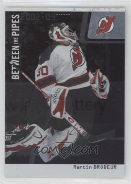 2002-03 In the Game Be A Player Between the Pipes - [Base] - Silver Missing Serial Number #8 - Martin Brodeur /100