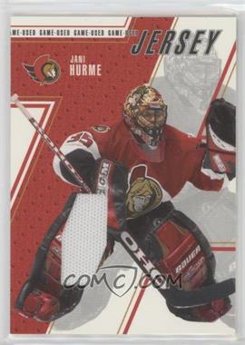 2002-03 In the Game Be A Player Between the Pipes - Game-Used Jersey #GUJ-12 - Jani Hurme