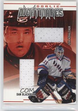 2002-03 In the Game Be A Player Between the Pipes - Goalie Nightmares #GN-1 - Ilya Kovalchuk, Dan Blackburn