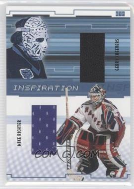 2002-03 In the Game Be A Player Between the Pipes - Inspiration #I-9 - Gerry Cheevers, Mike Richter /40