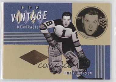 2002-03 In the Game Be A Player Between the Pipes - Vintage Memorabilia #VM-14 - Tiny Thompson