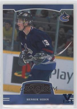 2002-03 In the Game Be A Player First Edition - [Base] - Game-Used Jerseys ITG Vault Purple #FE-027 - Henrik Sedin /1