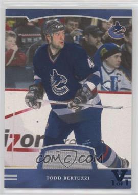 2002-03 In the Game Be A Player First Edition - [Base] - Game-Used Jerseys ITG Vault Sapphire #FE-073 - Todd Bertuzzi /1
