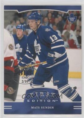 2002-03 In the Game Be A Player First Edition - [Base] - The Big One (Vancouver) #137 - Mats Sundin /10