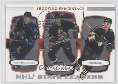 2002-03 In the Game Be A Player First Edition - [Base] - The Big One (Vancouver) #388 - NHL Stats Leaders - Shooting Percentage (Adam Deadmarsh, Daniel Briere, Jan Hrdina) /10