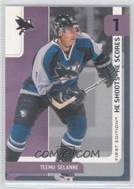 2002-03 In the Game Be A Player First Edition - He Shoots He Scores Redemptions #1.7 - Teemu Selanne