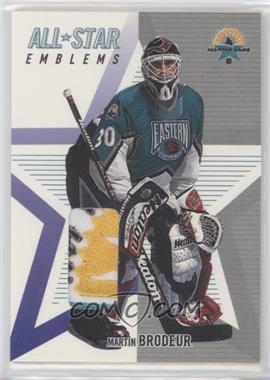 2002-03 In the Game Be A Player Memorabilia - All-Star Emblem #ASE-01 - Martin Brodeur /10