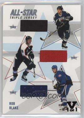 2002-03 In the Game Be A Player Memorabilia - All-Star Triple Jerseys - ITG Vault Black #ASTJ-01 - Rob Blake /1