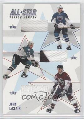 2002-03 In the Game Be A Player Memorabilia - All-Star Triple Jerseys #ASTJ-08 - John LeClair