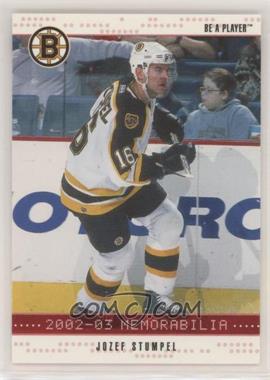 2002-03 In the Game Be A Player Memorabilia - [Base] - Ruby #163 - Jozef Stumpel /200