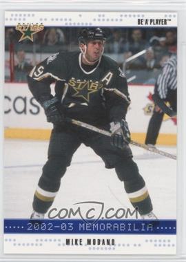 2002-03 In the Game Be A Player Memorabilia - [Base] - Sapphire #180 - Mike Modano /100